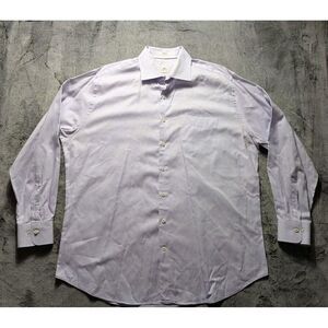 Peter Millar Long Sleeve Button Up Shirt Men's Size XL Purple